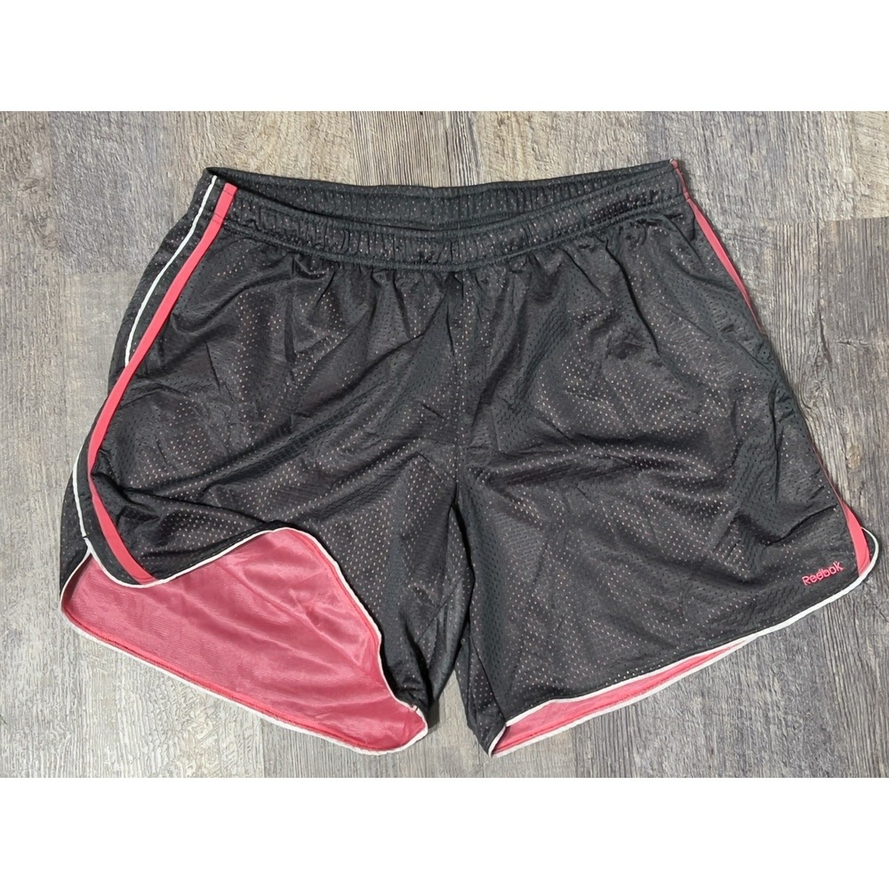 Reebok Black Pink Y2K Style Running Shorts Women's XL